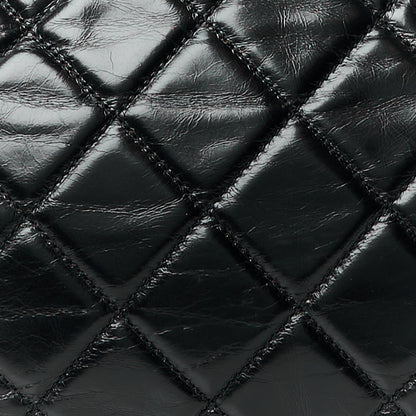 Chanel Glazed Calfskin Castle Rock Bowling Bag Black 9 of 12