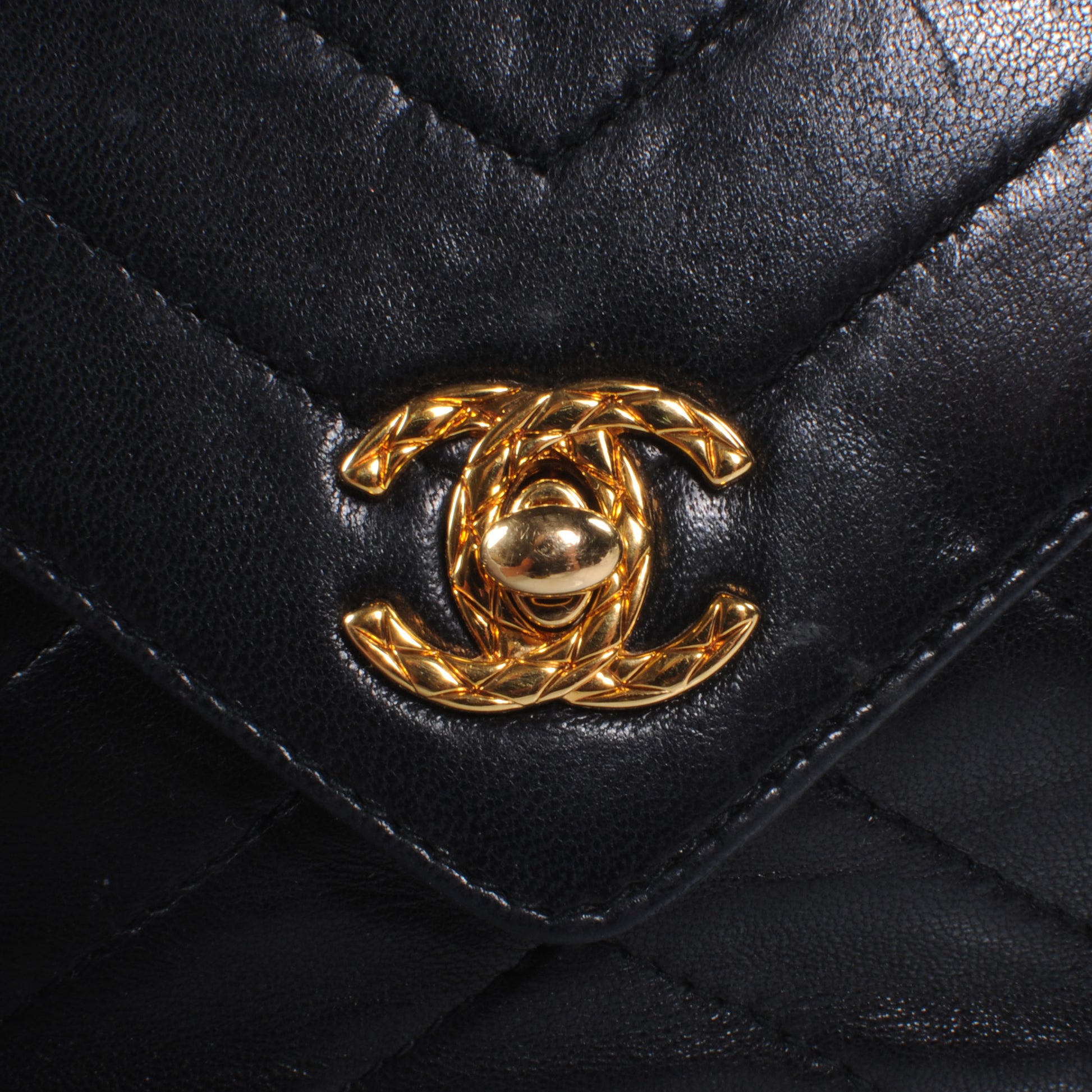 Chanel Lambskin Chevron Tassel Camera Case Navy 5 of 10