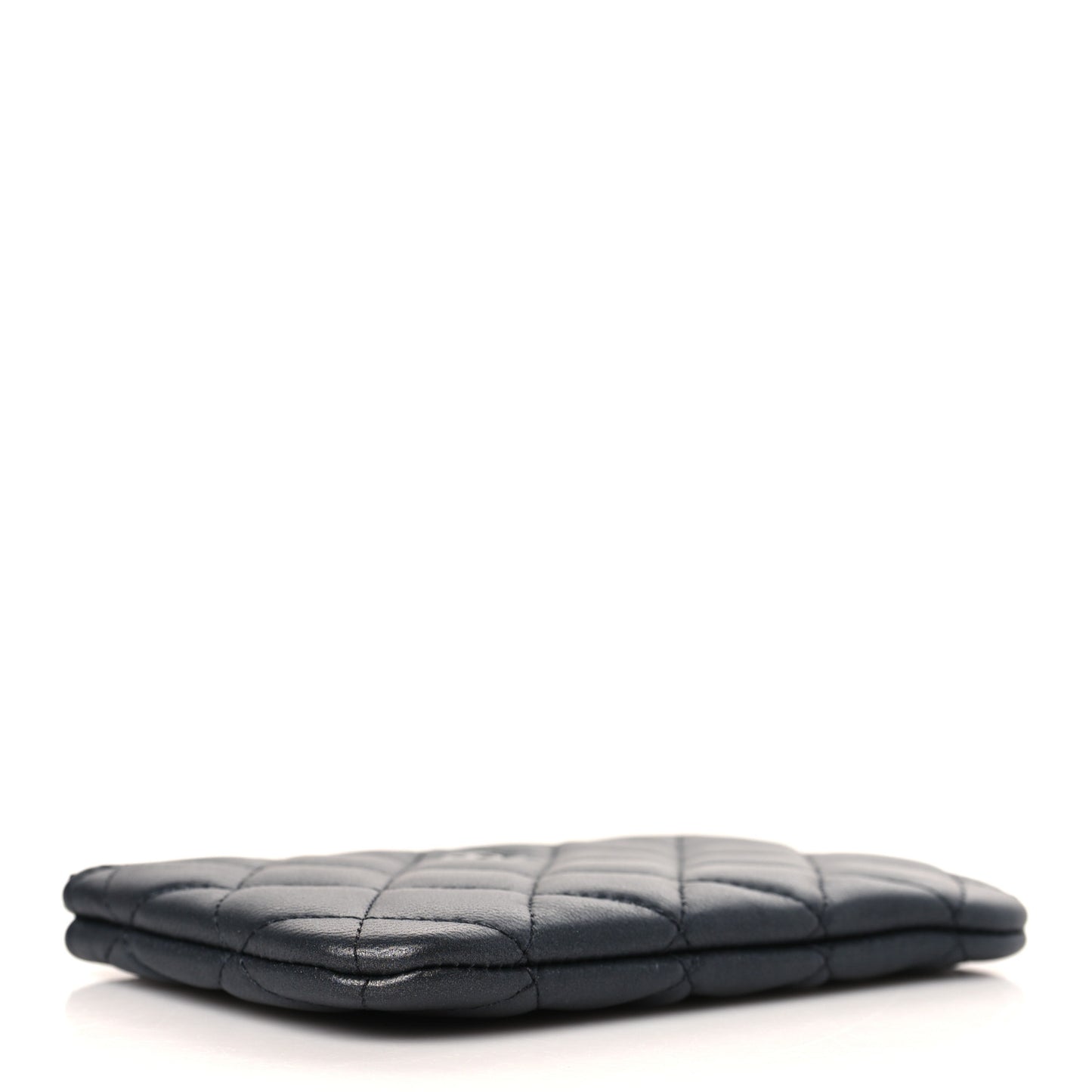 Pearly Lambskin Quilted Small Cosmetic Case So Black