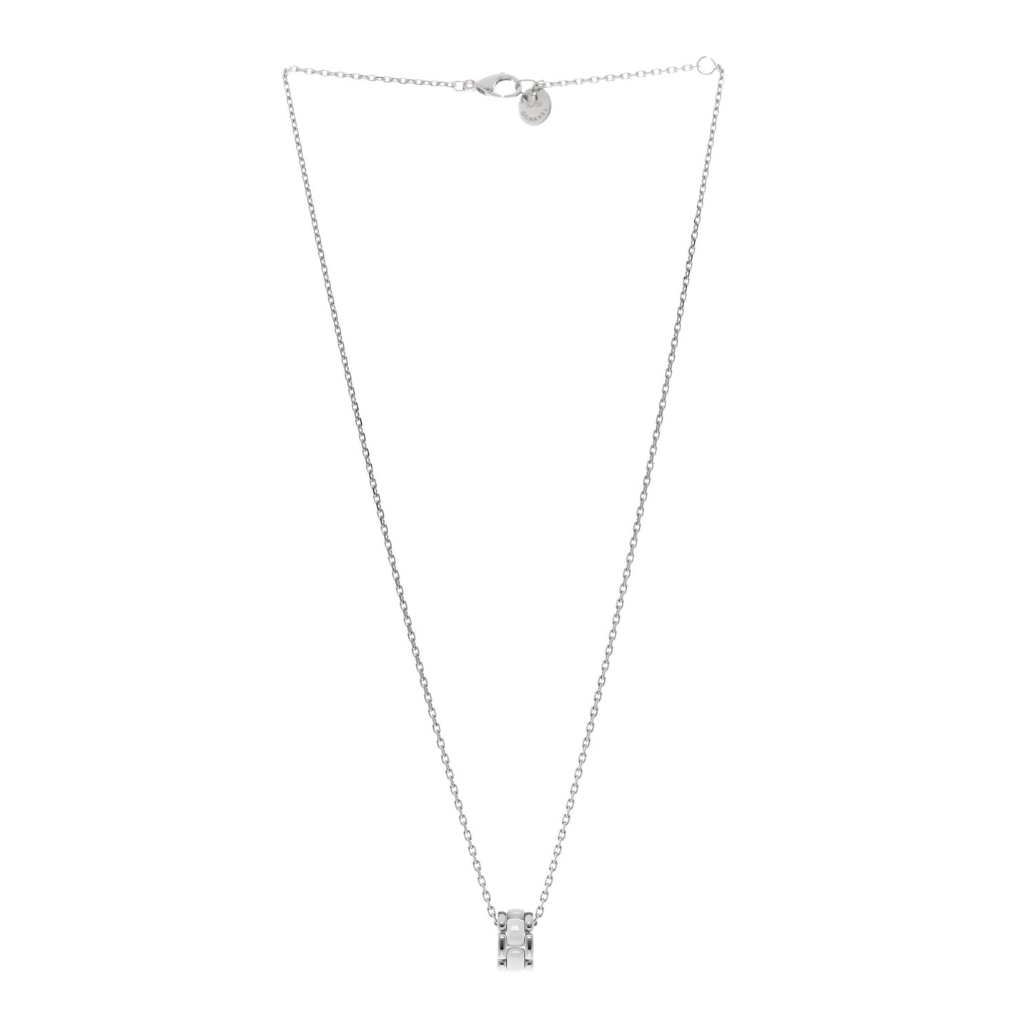 18K White Gold Ceramic Ultra Pendant Necklace White