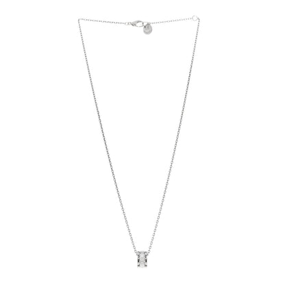 Chanel 18K White Gold Ceramic Ultra Pendant Necklace White 3 of 4