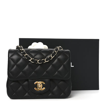 Chanel Lambskin Quilted Mini Square Flap Black 11 of 11