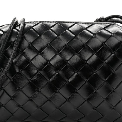 Bottega Veneta Polished Nappa Intrecciato Knot Mini Loop Camera Bag Black 7 of 9