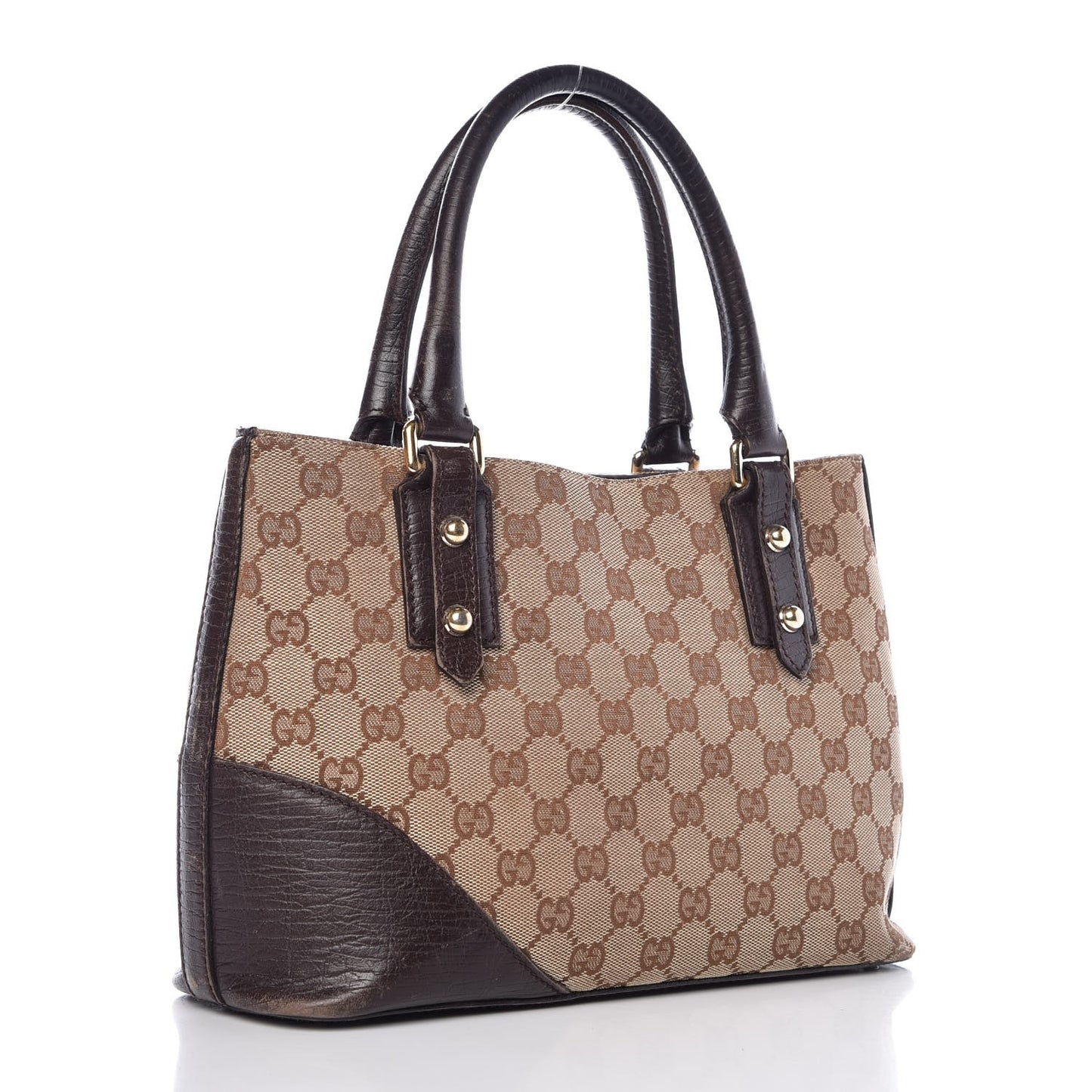 Monogram Small Hasler Tote Dark Brown