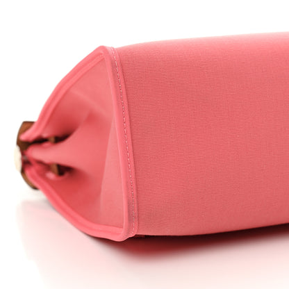 Hermes Vache Hunter Toile Herbag Zip 31 PM Rose Azalee Natural 10 of 12