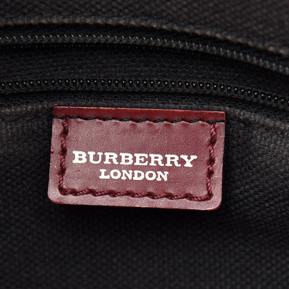 Burberry Haymarket Check Tote Red 5 of 13
