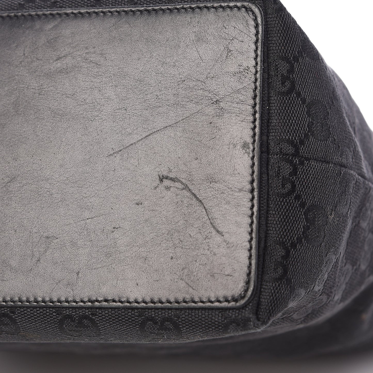 Monogram Bucket Tote Black