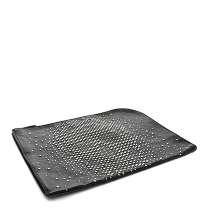 Alexander McQueen Calfskin Studded Skull Zipped Pouch Black 4 of 8