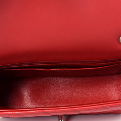 Chanel Lambskin Quilted Mini Rectangular Flap Red 5 of 9