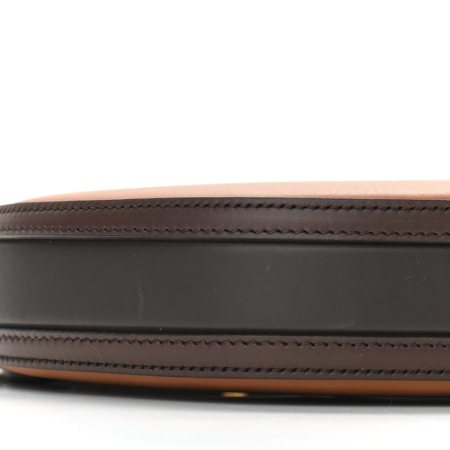 Calfskin Mini Two-Tone Olympia Shoulder Bag Warm Tan