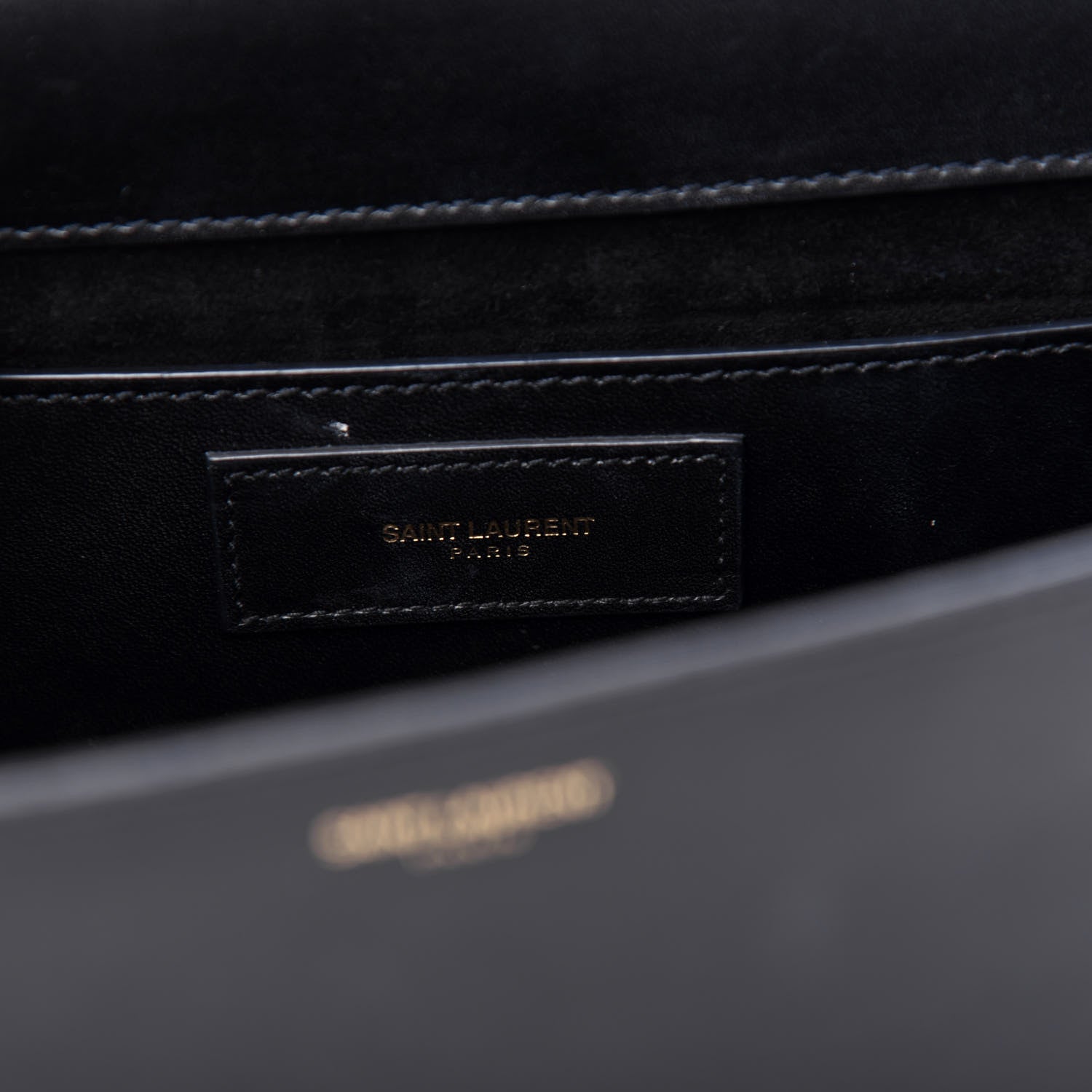 Saint Laurent Calfskin Studded Medium Betty Black 6 of 9