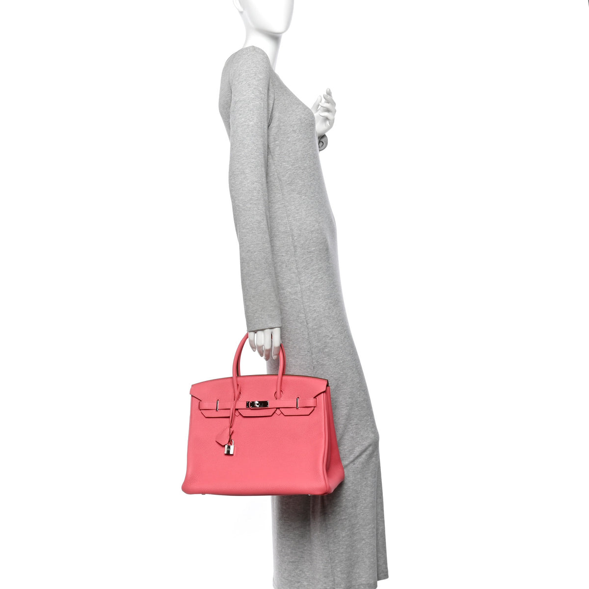 Hermes Togo Birkin 35 Rose Lipstick 2 of 14