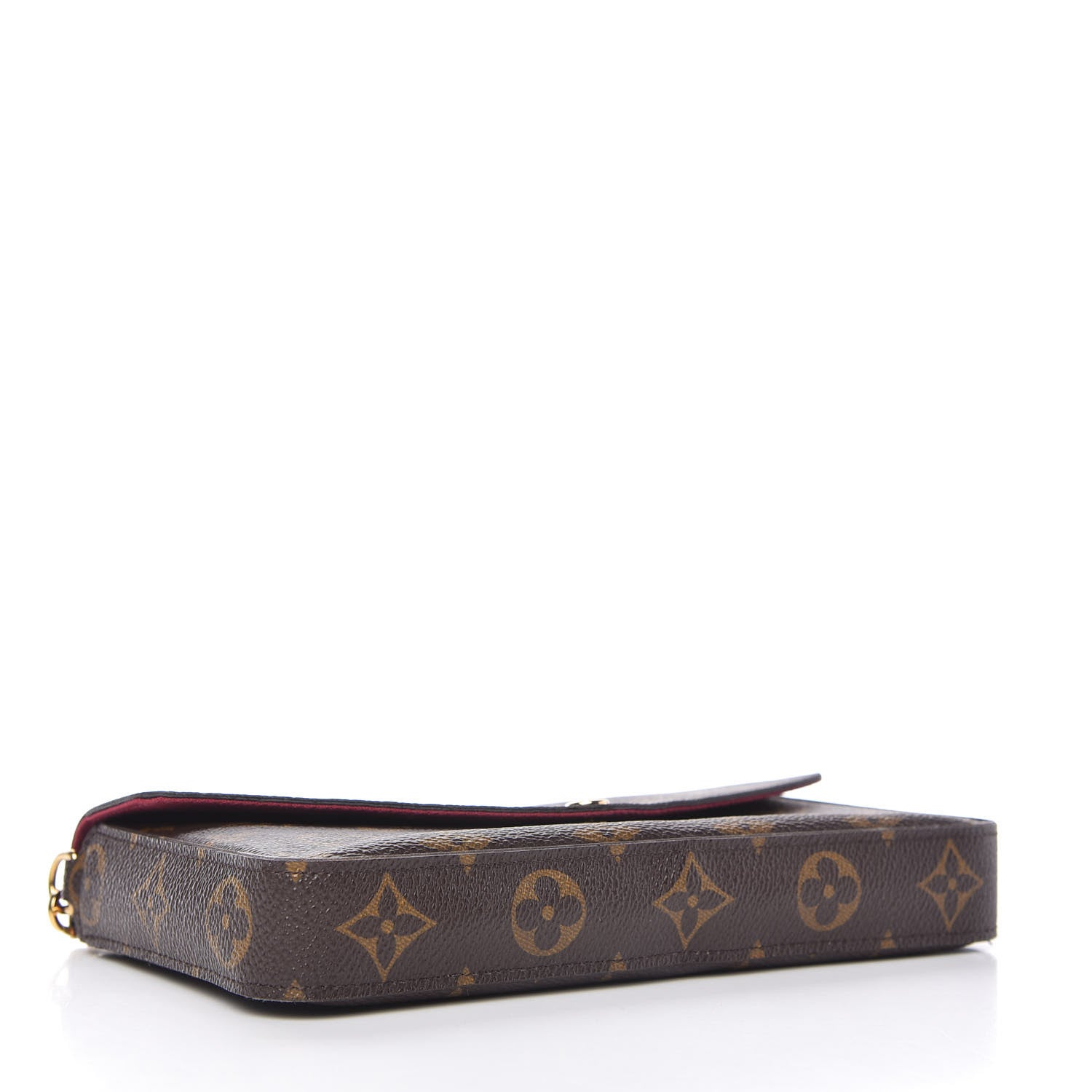 Louis Vuitton Monogram Pochette Felicie Chain Wallet Fuchsia 4 of 11