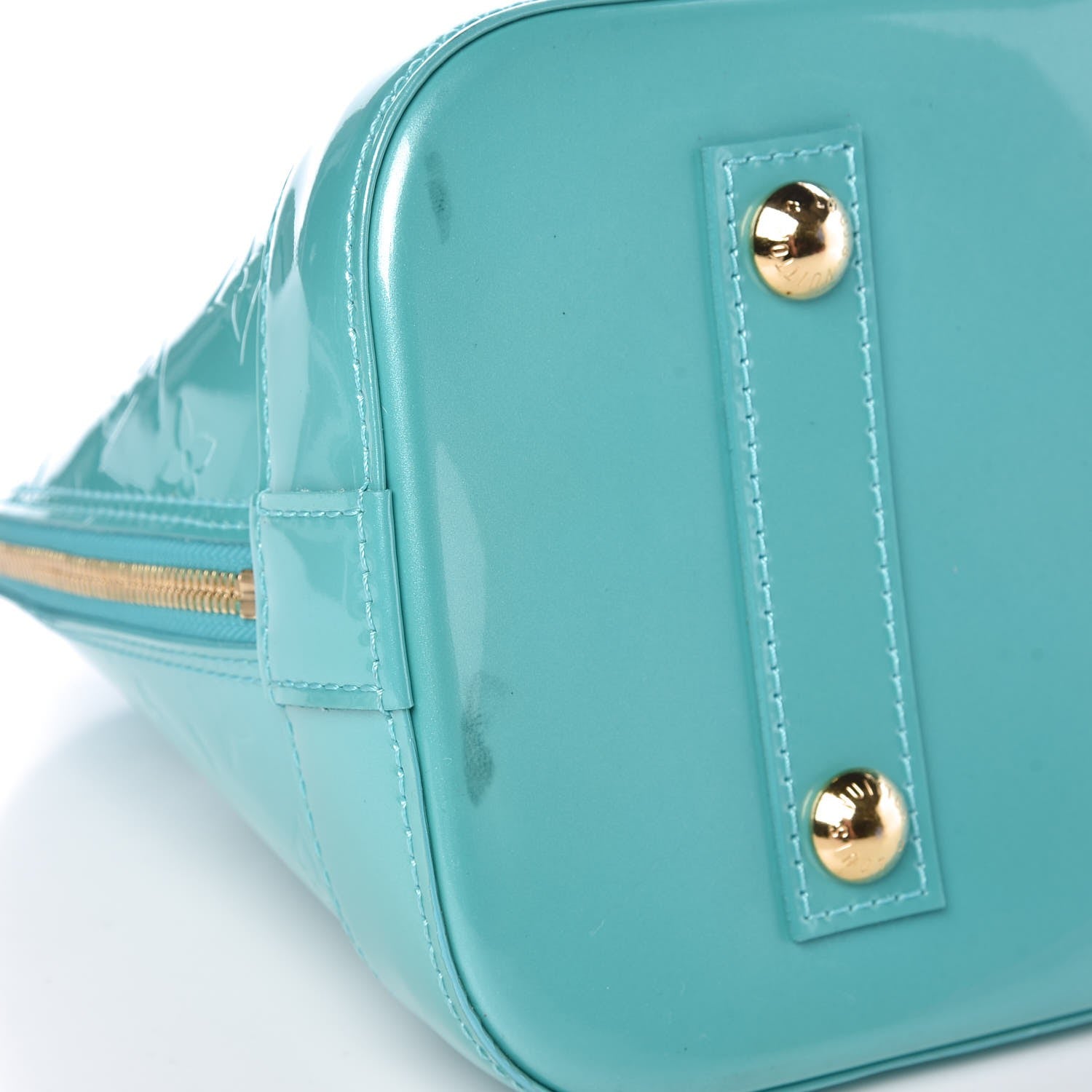Louis Vuitton Vernis Alma PM Blue Lagon 7 of 9