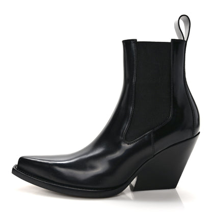 Bottega Veneta Calfskin Lean Boots 37.5 Black 1 of 7