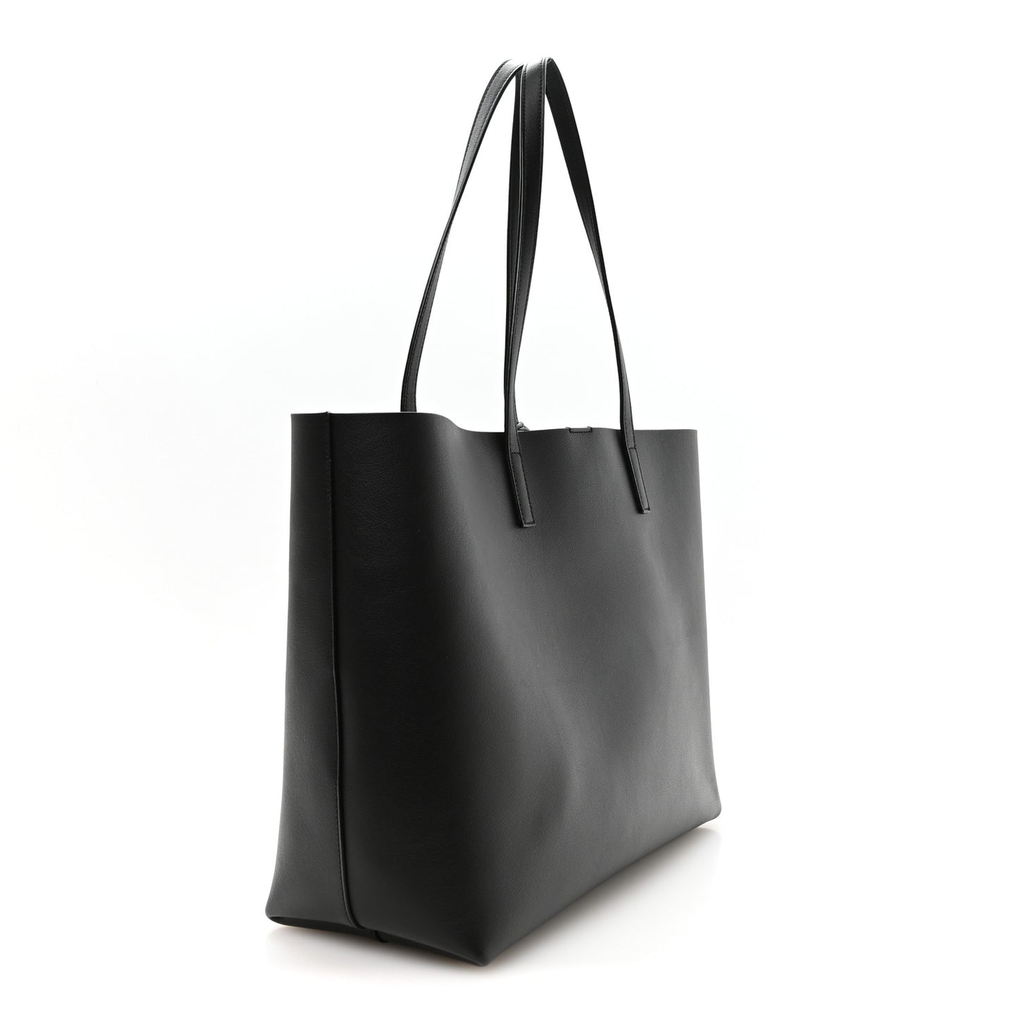 Calfskin Large Shopping Tote Black