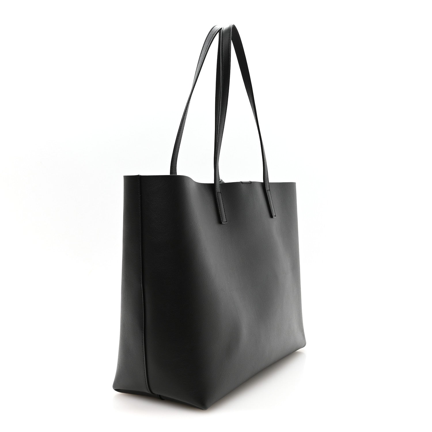 Saint Laurent Calfskin Large Shopping Tote Black 4 of 12