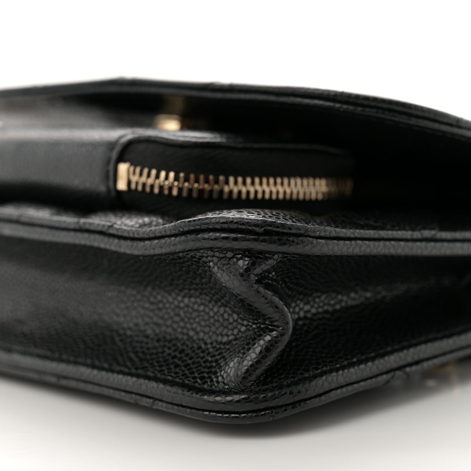 Chanel Caviar Quilted Business Affinity Clutch With Chain Black 10 of 11