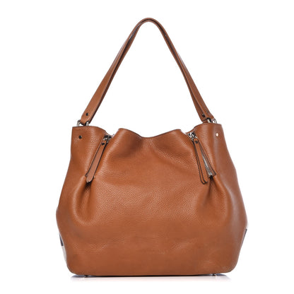 Burberry Grainy Calfskin House Check Medium Maidstone Tan 1 of 16