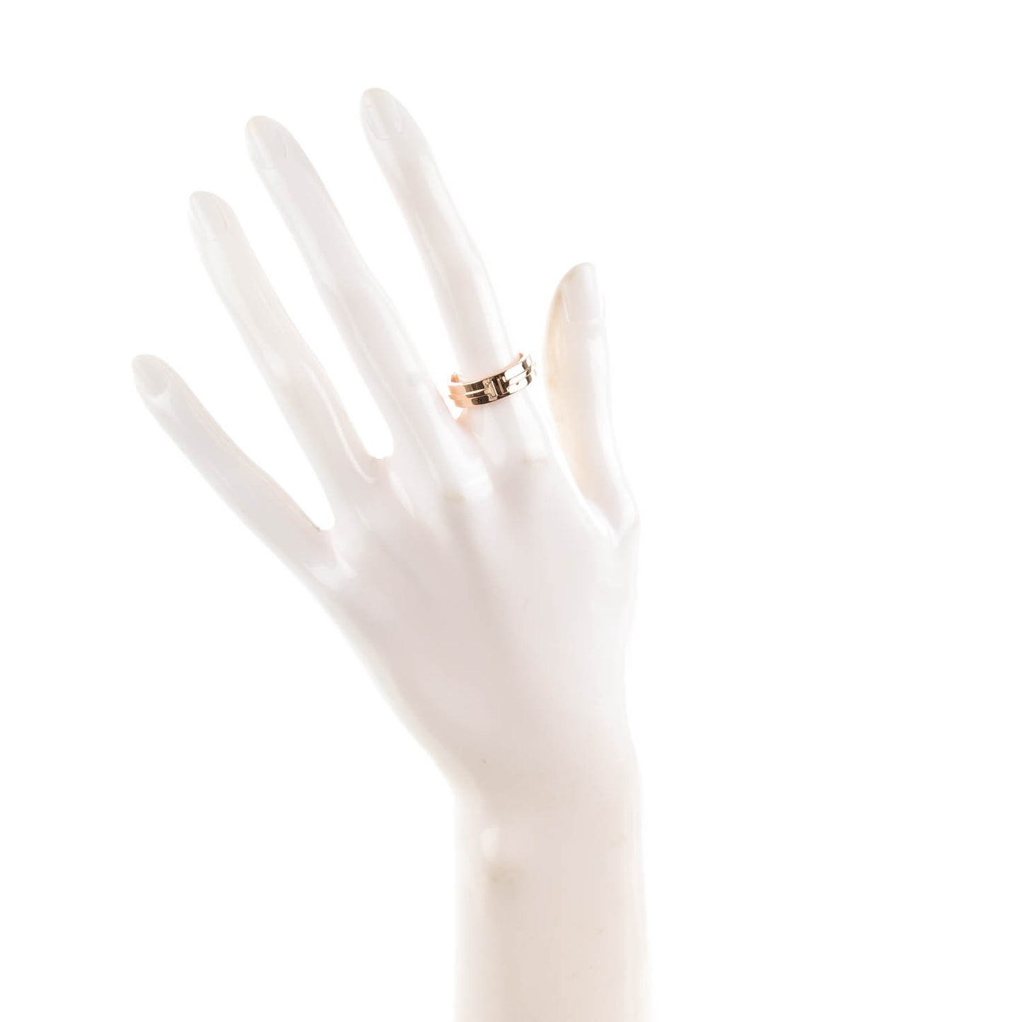 18K Rose Gold T Two Ring 6.5