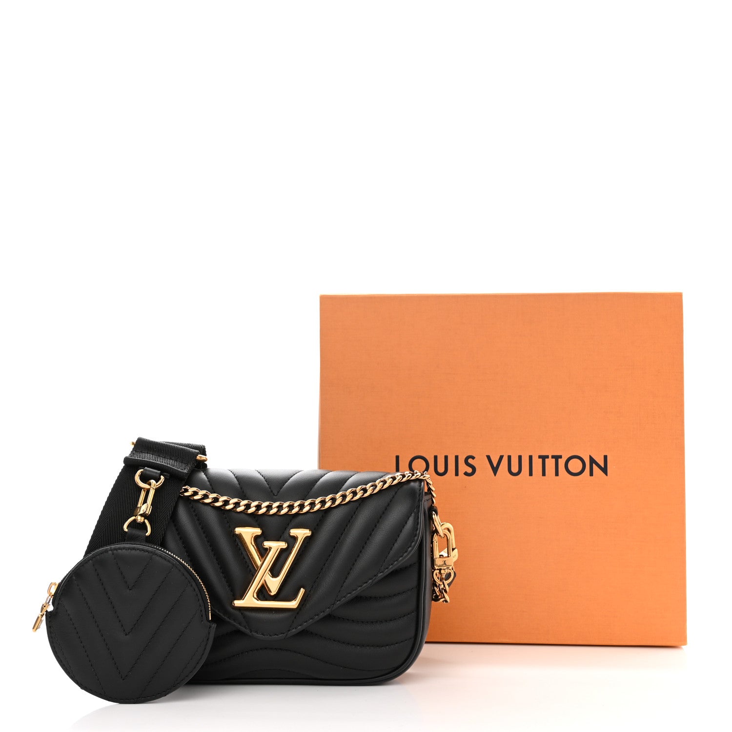 Louis Vuitton Calfskin New Wave Multi Pochette Black 14 of 14