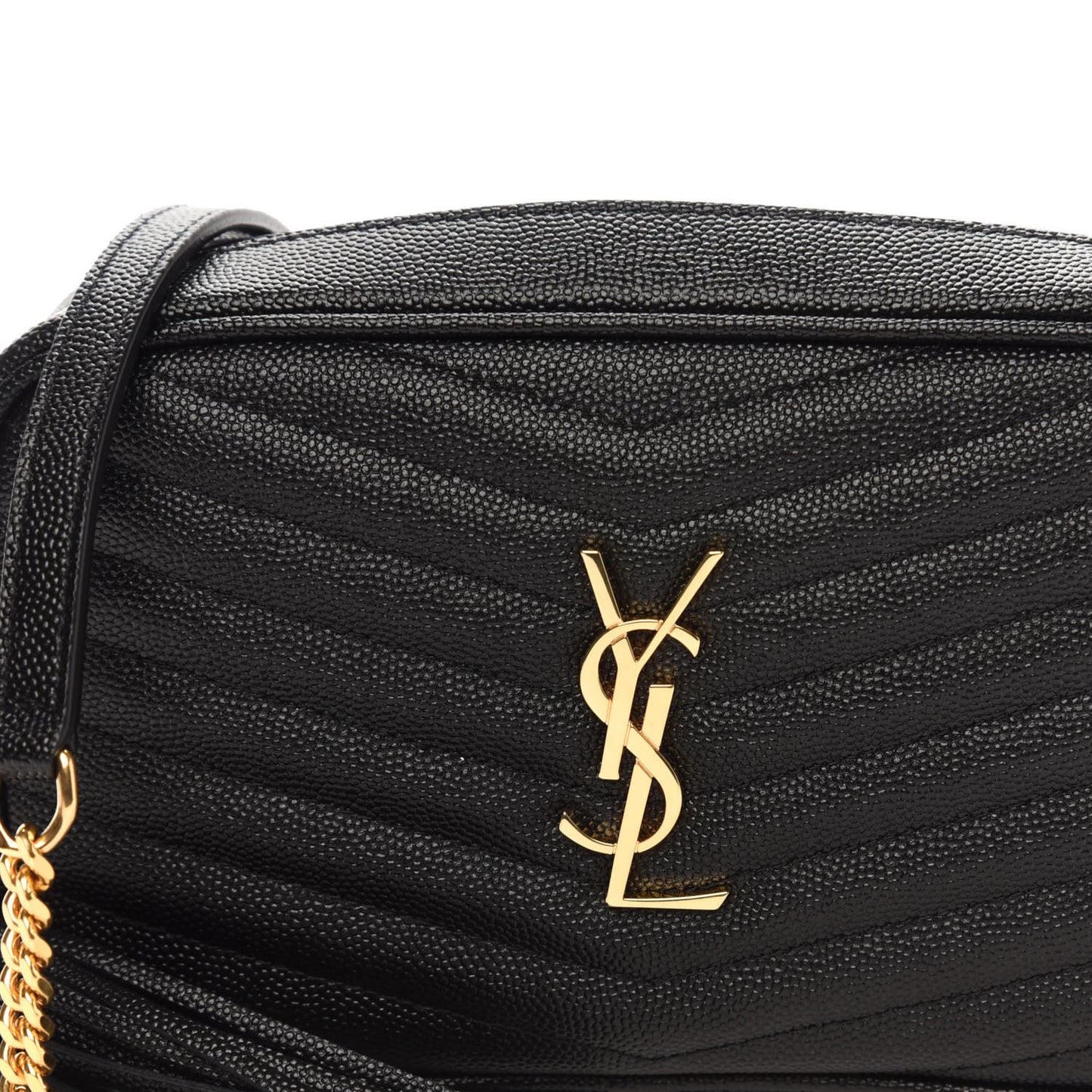Grain De Poudre Matelasse Monogram Mini Lou Camera Bag Black