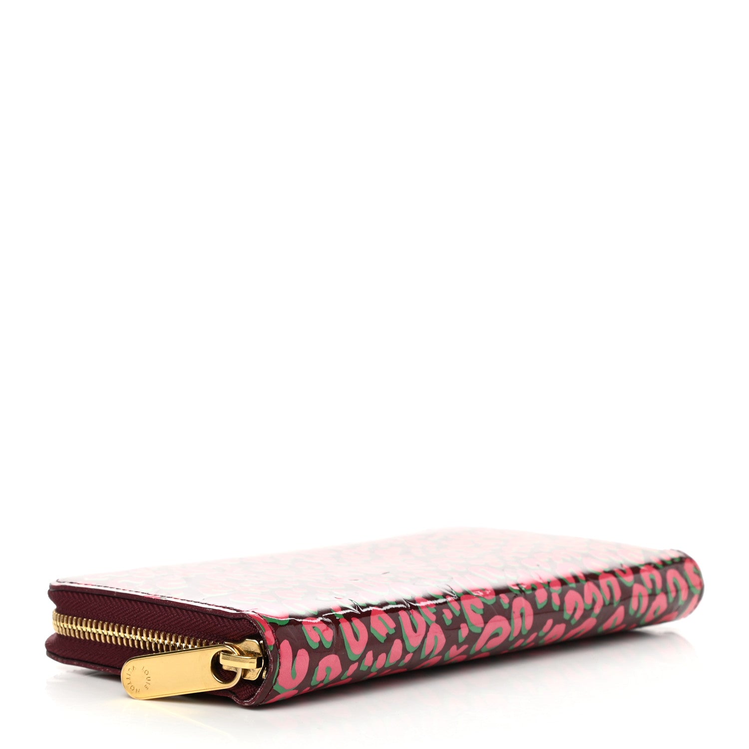 Louis Vuitton Vernis Leopard Zippy Wallet Rouge Fauviste 4 of 9