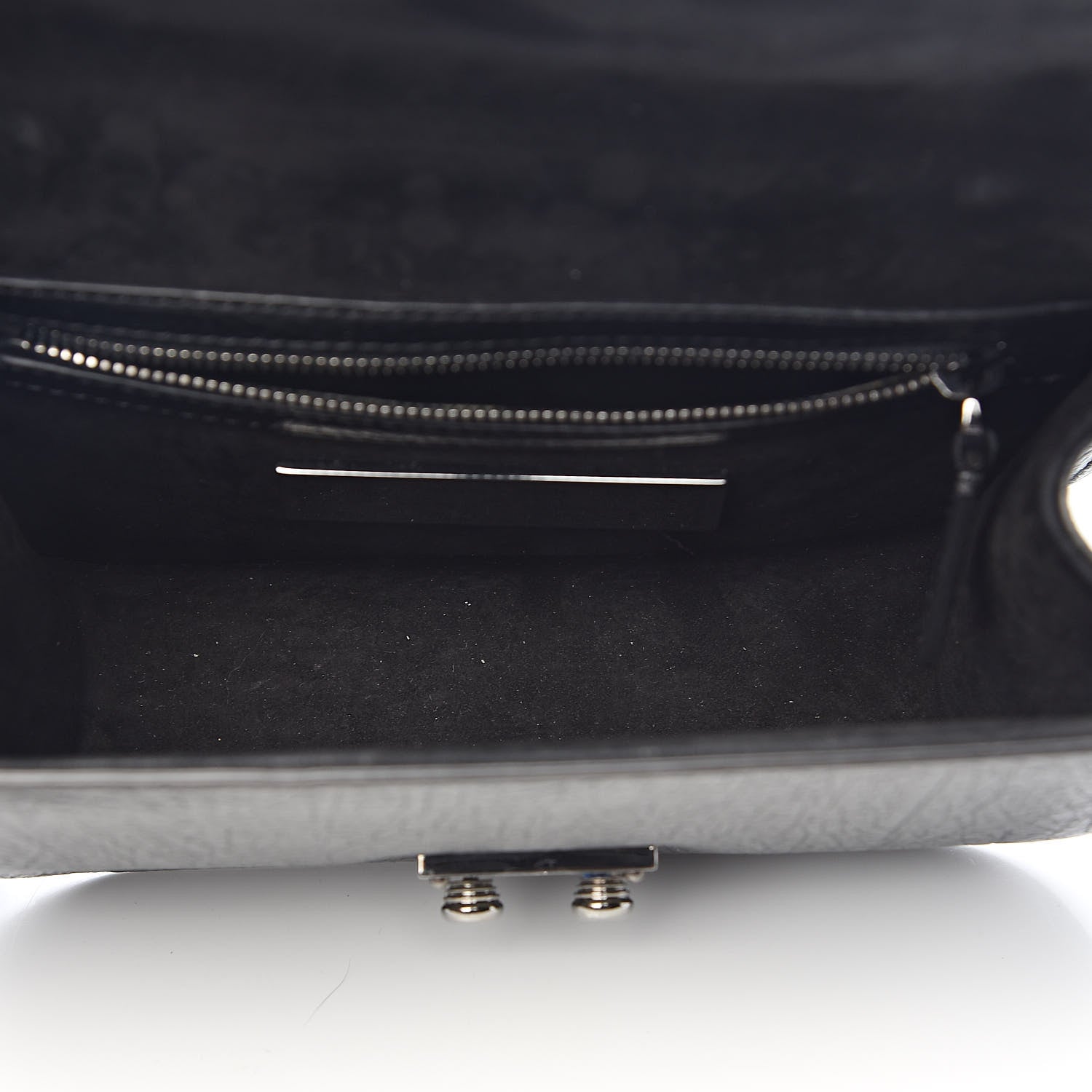Valentino Garavani Pebbled Calfskin Small Glam Lock Rockstud Flap Black 5 of 11