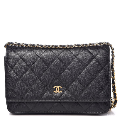 Chanel Caviar Quilted Wallet On Chain WOC Black 1 of 10