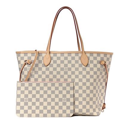 Louis Vuitton Damier Azur Neo Neverfull MM Rose Ballerine 1 of 10