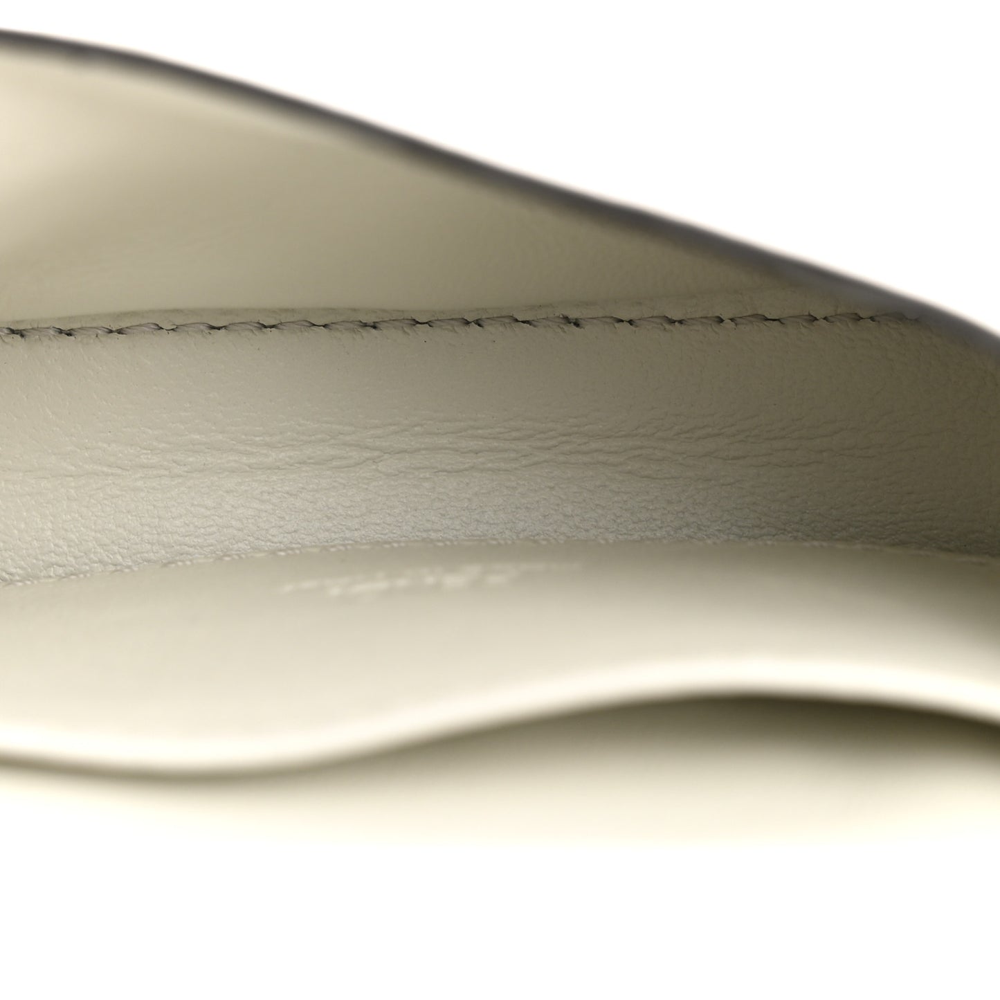Nappa Matisse FF Embossed Nano Baguette Charm White