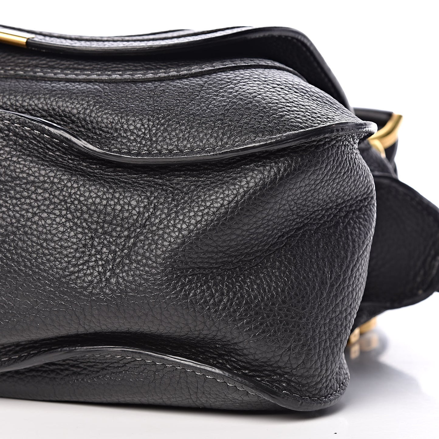 Calfskin Medium Marcie Satchel Black