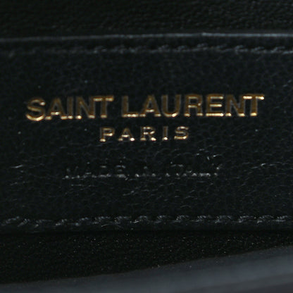 Saint Laurent Grain De Poudre Classic Monogram Kate Clutch Black 12 of 13