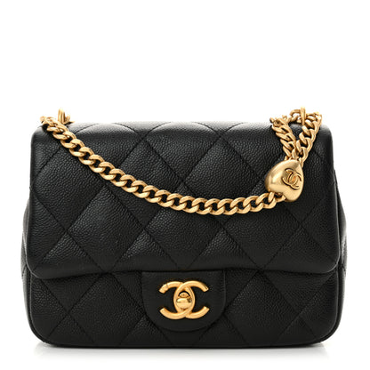 Chanel Caviar Quilted Mini Sweetheart Flap Black 1 of 11