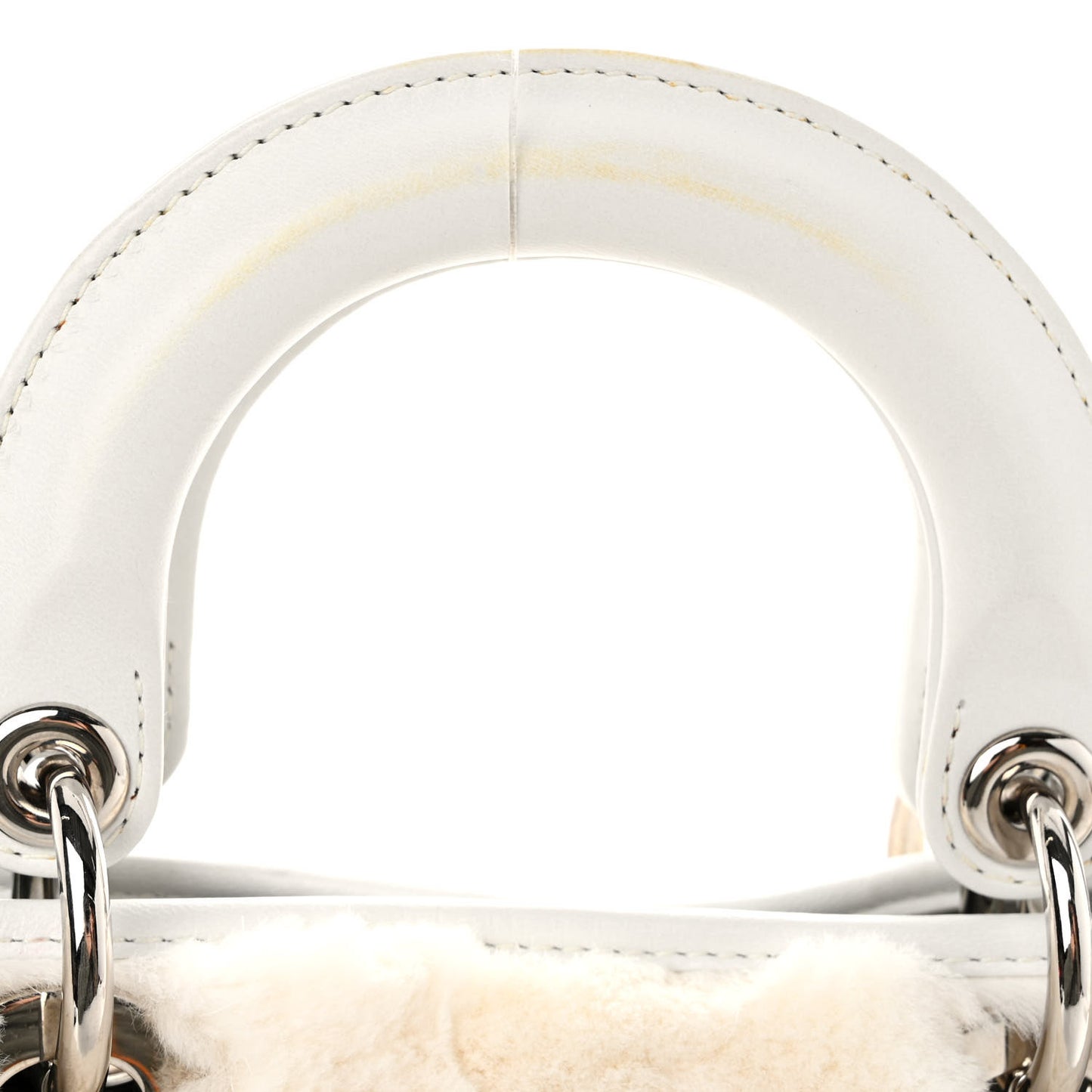 Rabbit Fur Medium Lady Dior Ivory