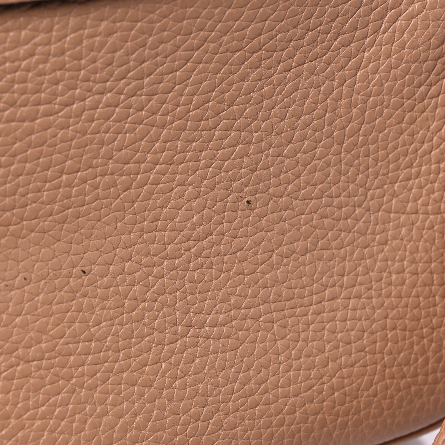 Gucci Pebbled Calfskin Medium Soho Flap Crossbody Camelia 16 of 16