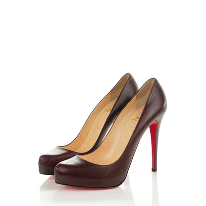 Christian Louboutin Kid Rolando 120 Pumps 41.5 Melanzana 3 of 8