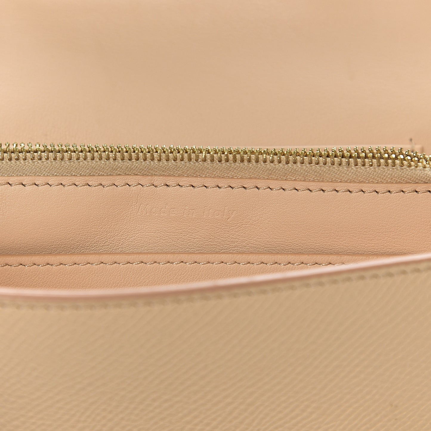 Grained Calfskin Medium Trotteur Multifunction Flap Wallet Nude