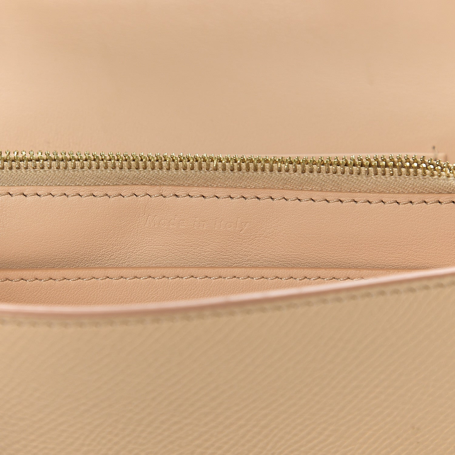 Celine Grained Calfskin Medium Trotteur Multifunction Flap Wallet Nude 5 of 7