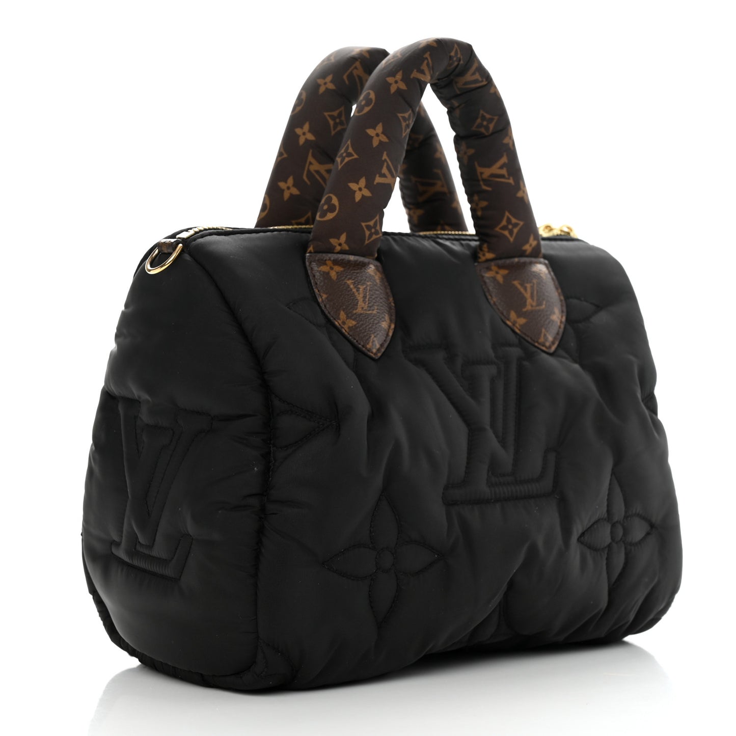 Econyl Mini Monogram Pillow Speedy Bandouliere 25 Black