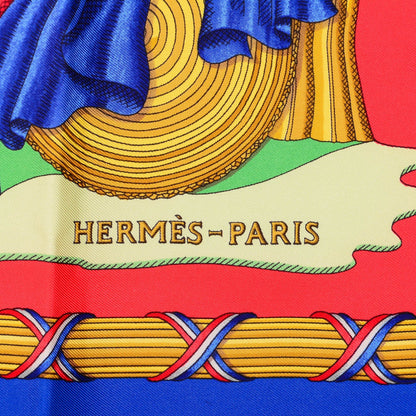 Hermes Silk Liberte Egalite Fraternite Scarf 90 4 of 6