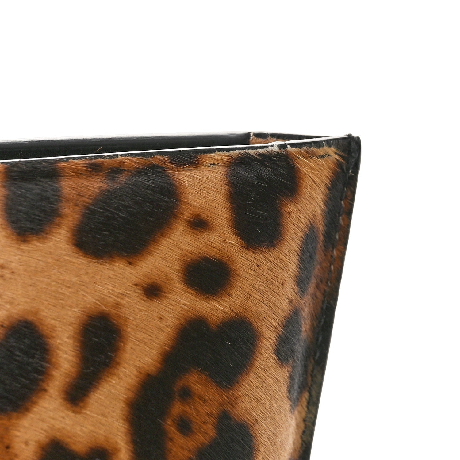 Alaia Calf Hair Leopard Print Large Flat Mina Tote Brun Sepia 9 of 9