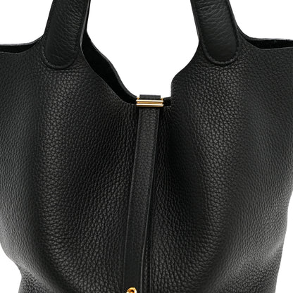 Hermes Taurillon Clemence Picotin Lock 22 MM Black 8 of 11