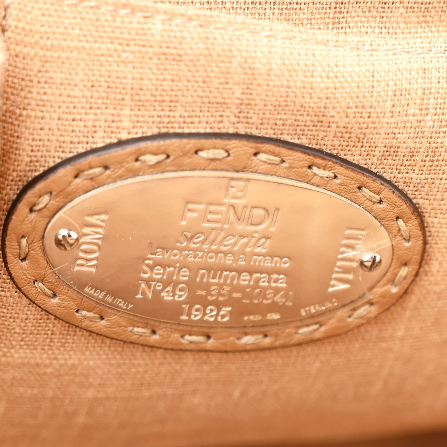 Fendi Calfskin Romano Selleria Firenze Frame Bag Saddler Red 8 of 13