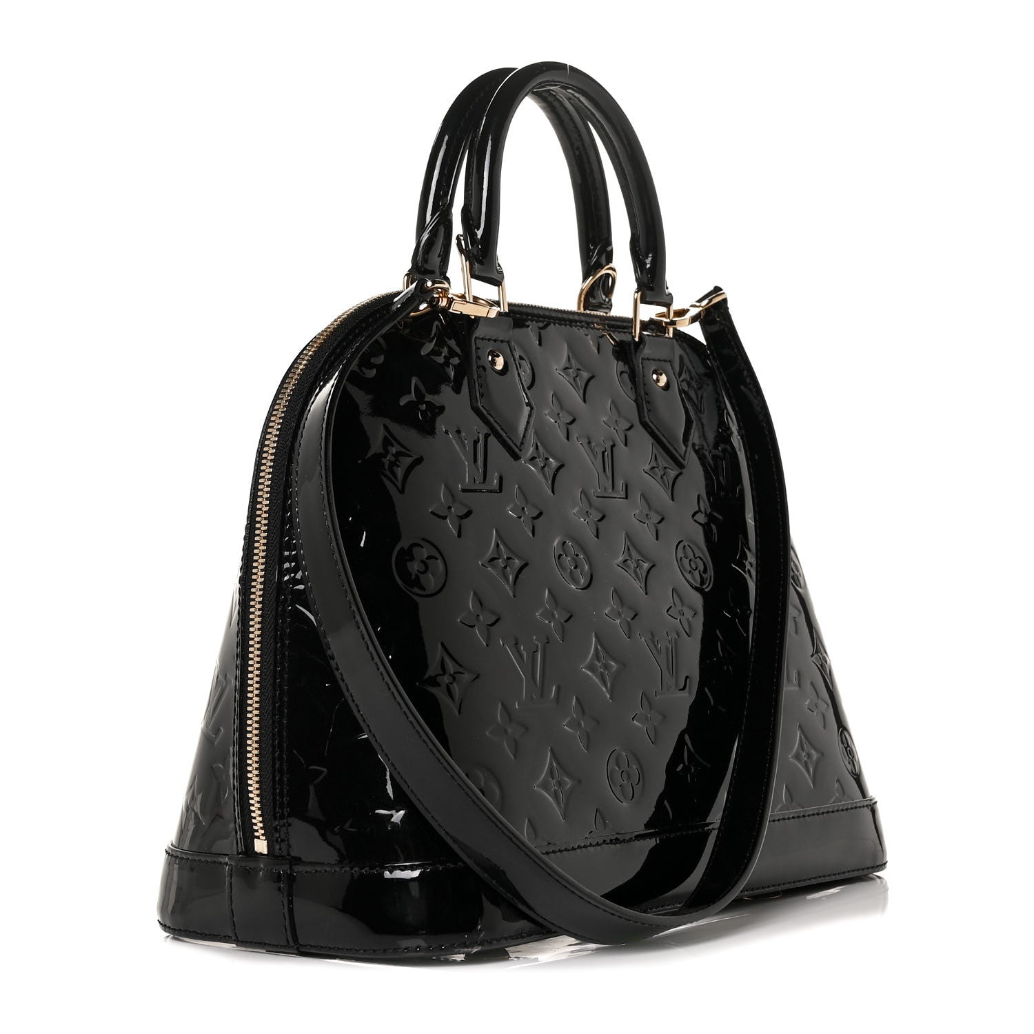 Louis Vuitton Vernis Alma PM Noir Magnetique 3 of 10