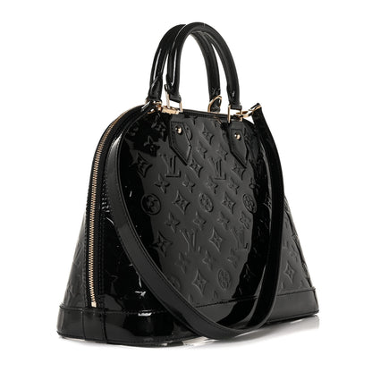 Louis Vuitton Vernis Alma PM Noir Magnetique 3 of 10