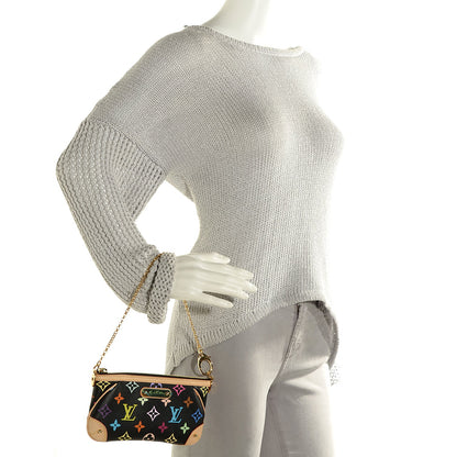 Louis Vuitton Monogram Multicolor Pochette Milla MM Black 2 of 7