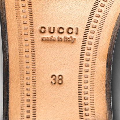 Gucci Calfskin Womens Jordaan Loafers 38 Black 6 of 12