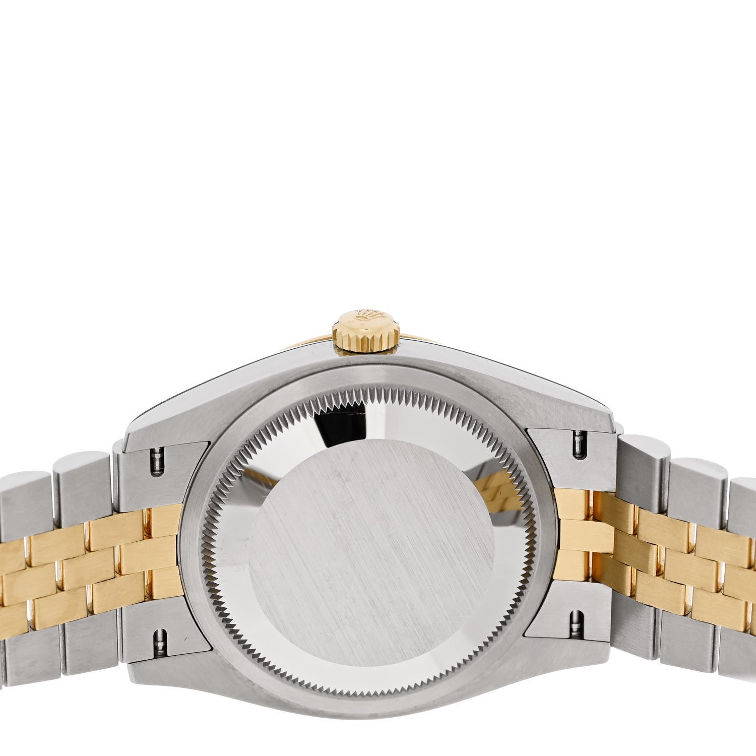 Rolex Stainless Steel 18K Yellow Gold Diamond 36mm Oyster Perpetual Datejust Watch Golden Palm 126233 4 of 5
