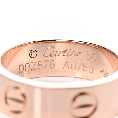 Cartier 18K Pink Gold 5.5mm LOVE Ring 50 5.25 4 of 5